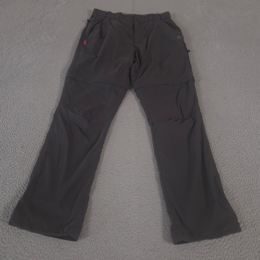 Craghoppers Pants Mens 32 Charcoal NosiLife Convertible Straight Insect Shield
